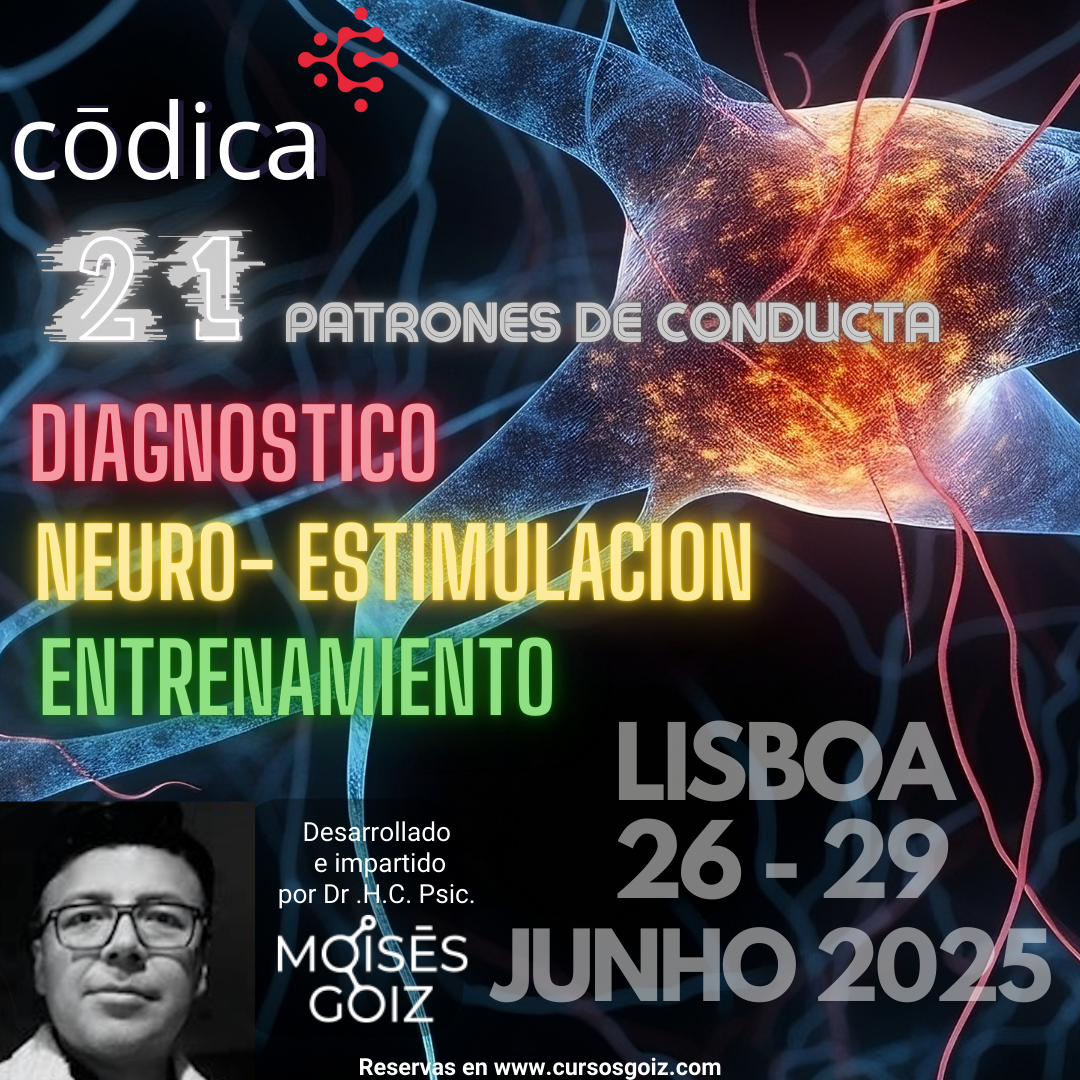 Reserva Curso de CODICA (Neuropsicología Biomagnetica) por Moises Goiz Martinez, Lisboa Portugal Junho 2025